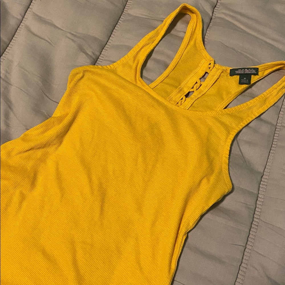 Wild Fable Yellow Racerback Tank Top - Picture 2 of 5